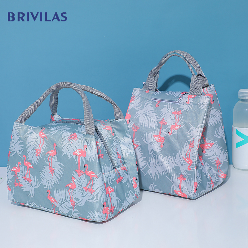 Bolsa térmica Brivilas para el almuerzo, bolsa enfriadora con aislamiento portátil para mujeres, bolsa de picnic, viaje, oficina, para el desayuno, reutilizable, para llevar el almuerzo, nueva