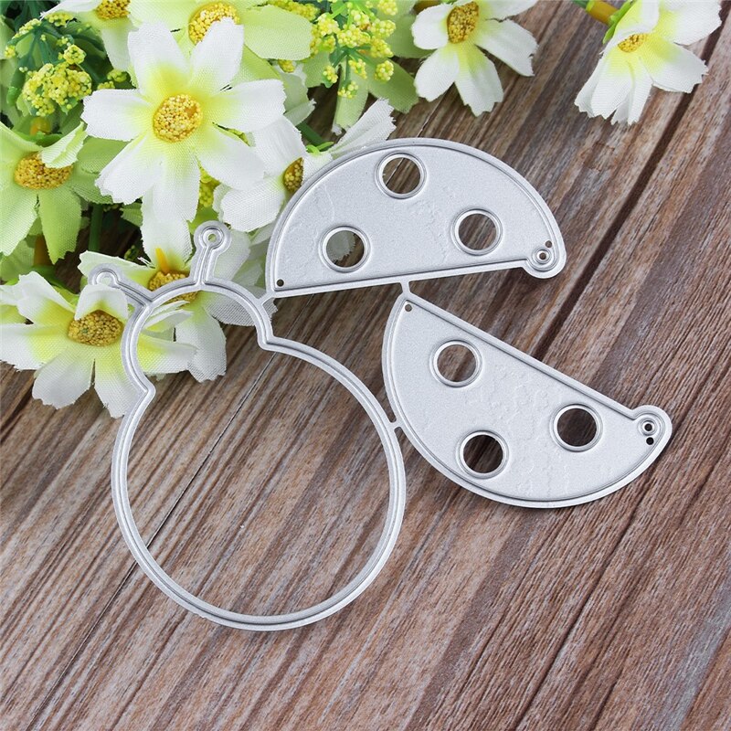 Biedronka metal wykrojniki szablony DIY Scrapbooking znaczki zwierząt foremki robić wycinania album papierowy kartki z życzeniami urodzinowymi wytłaczanie rękodzieło