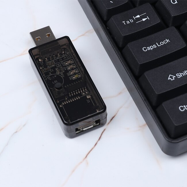 USB Dual-head Keyboard Mouse Recorder Simulation Button Warcraft Dungeon Adventure Island Script Recording