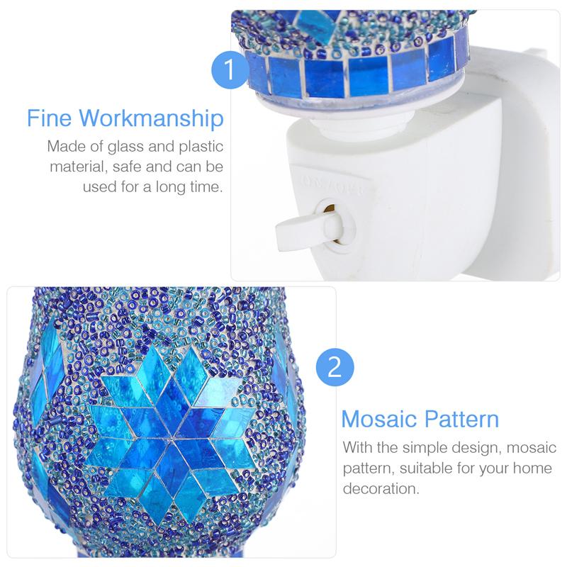 Mosaic Plug-in Candle Warmer Home Melting Wax Warmer Lamp (Plug)