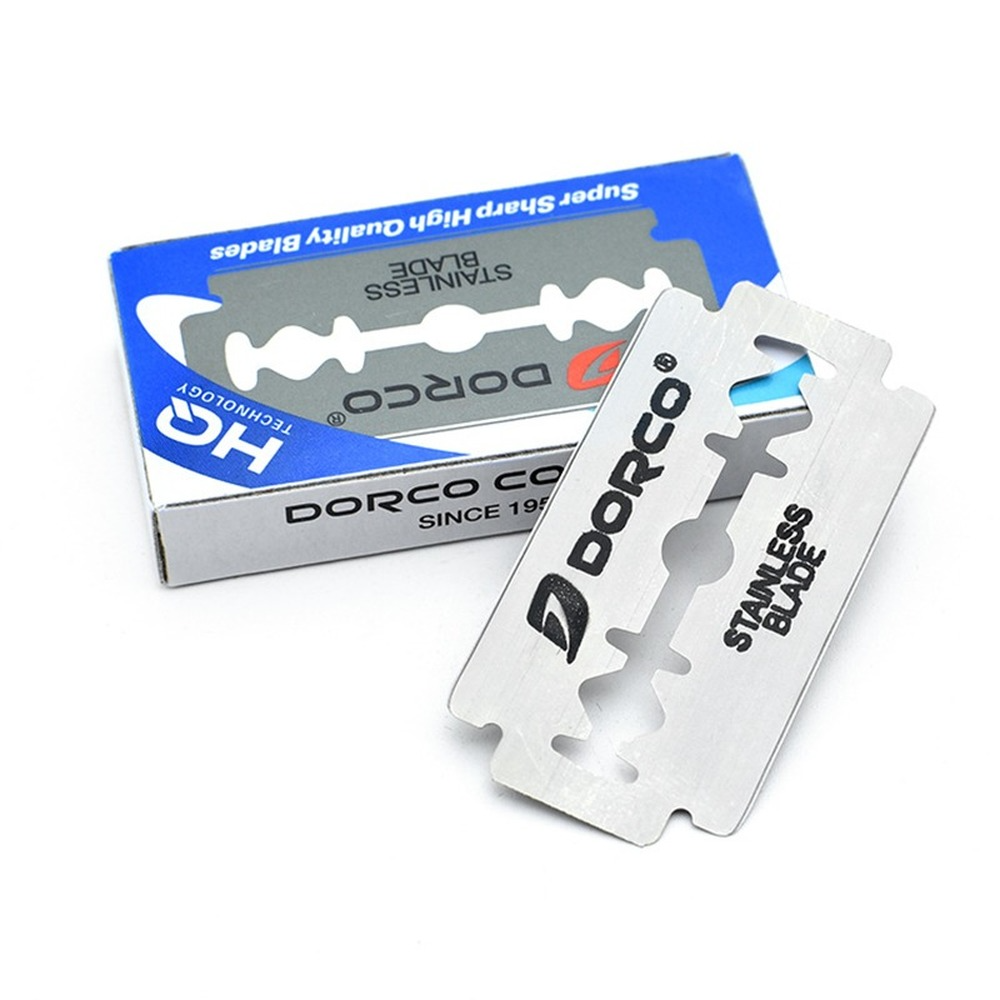 Unisex 10PCS/Box Blade Stainless Steel Razor Double-sided Razor Blades Shaving Razor Shaver Manual Razor Blade Shaving Tool