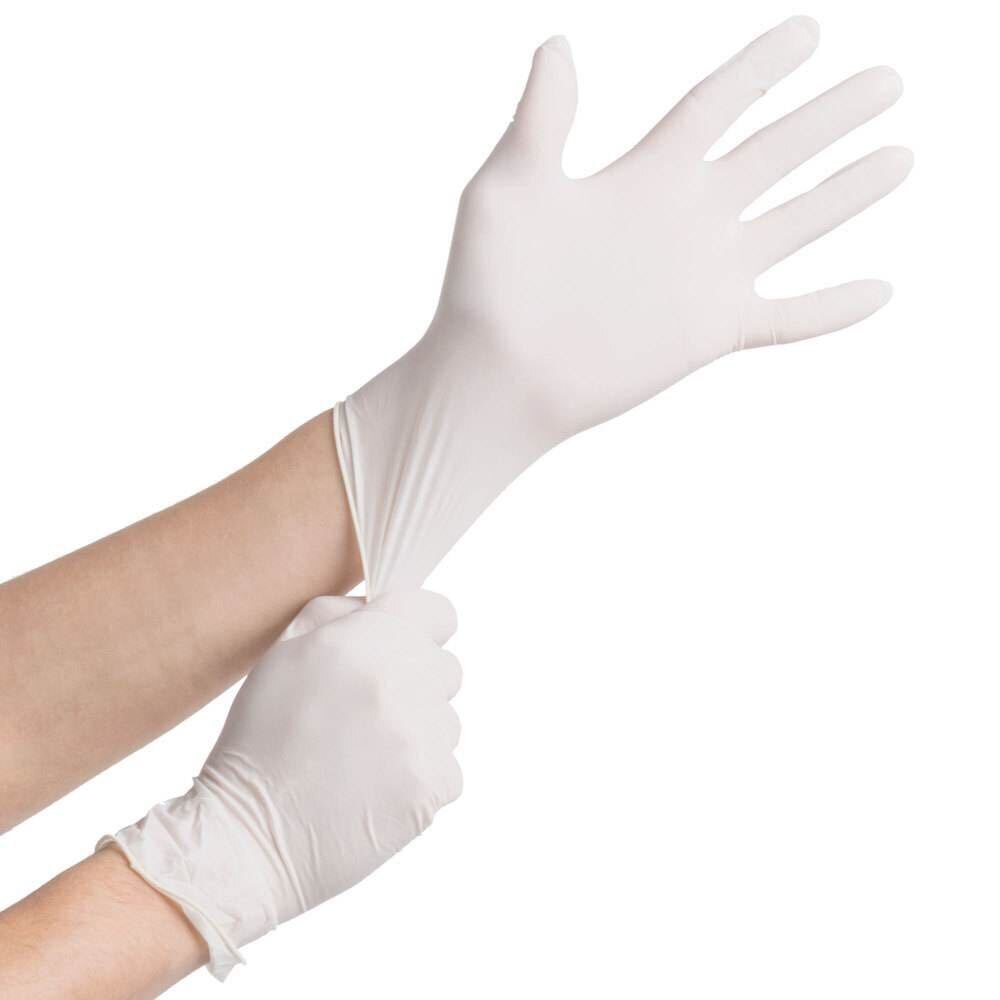 Factory direct disposable latex gloves disposable protective dental inspection white latex rubber gloves