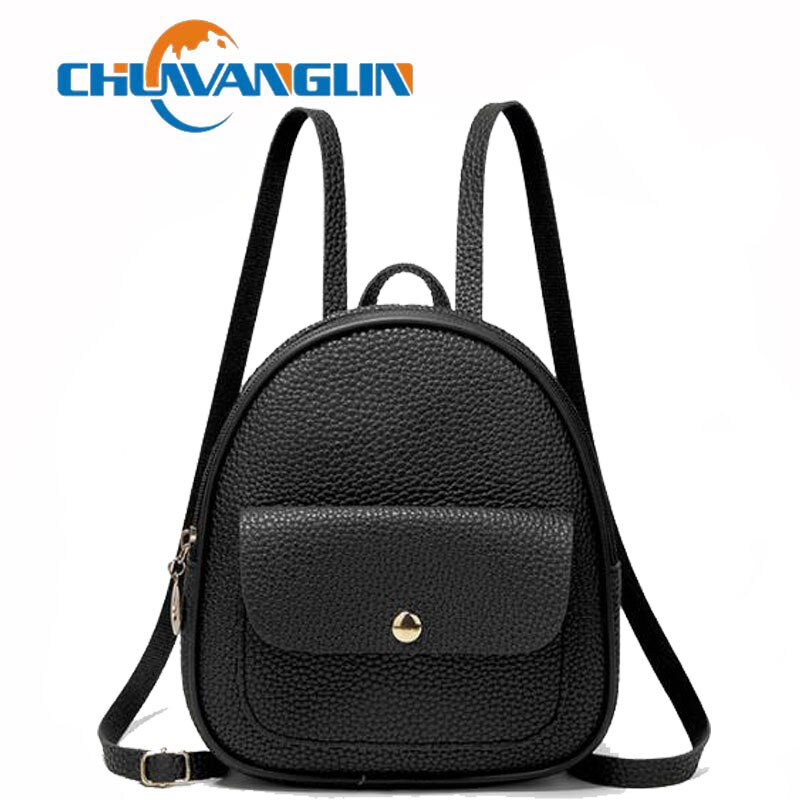 Chuwanglin Vrouwen Mini Rugzak Lederen Schoudertas Kleine Rugzak Portemonnee Mobiele Telefoon Messenger Rugzak Mochila F82002