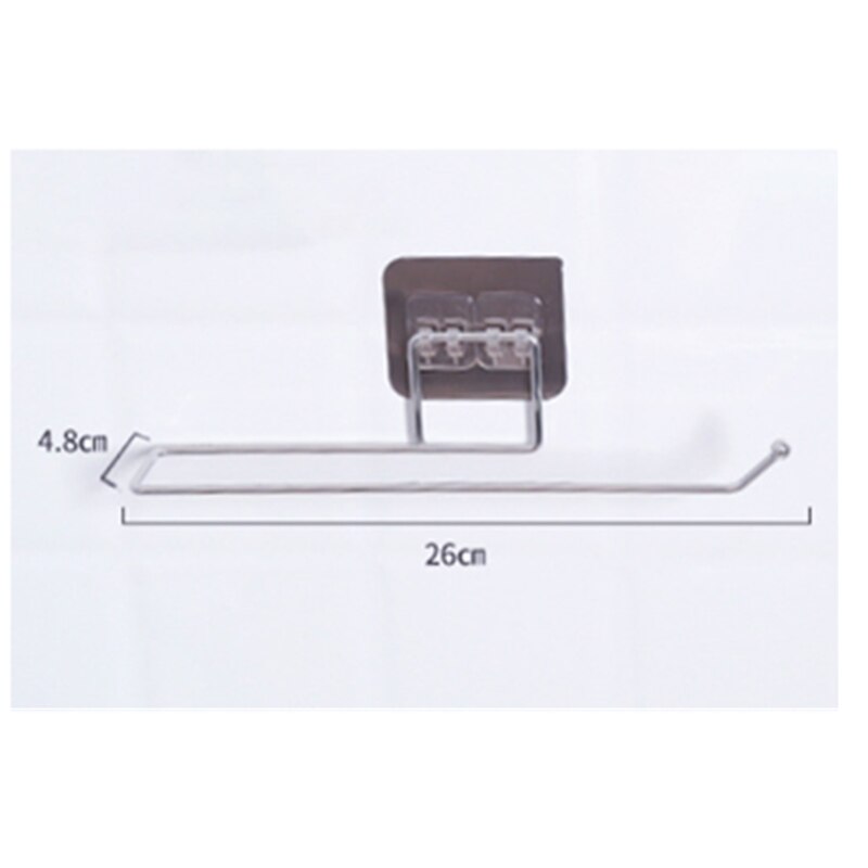 Kitchen Roll Holder Wall Mounted Tissue Paper Towel Roll Stand Dispenser Rack