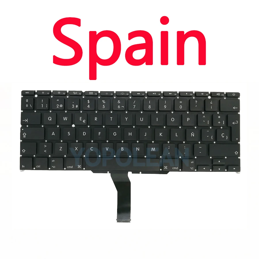Neue A1465-Tastatur für MacBook Luft 11 Zoll A1370 A1465 Tastatur uns UK Russisch Spanien Französisch Jahr: Orange