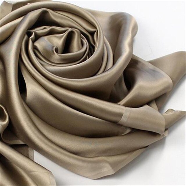 Zijde Charmeuse Satijnen Stof 19momme 44inch Glad Gevoel Organische Originele Textiel Zijde Hertogin Satijn Stof voor Dame Kleding: 26 khaki