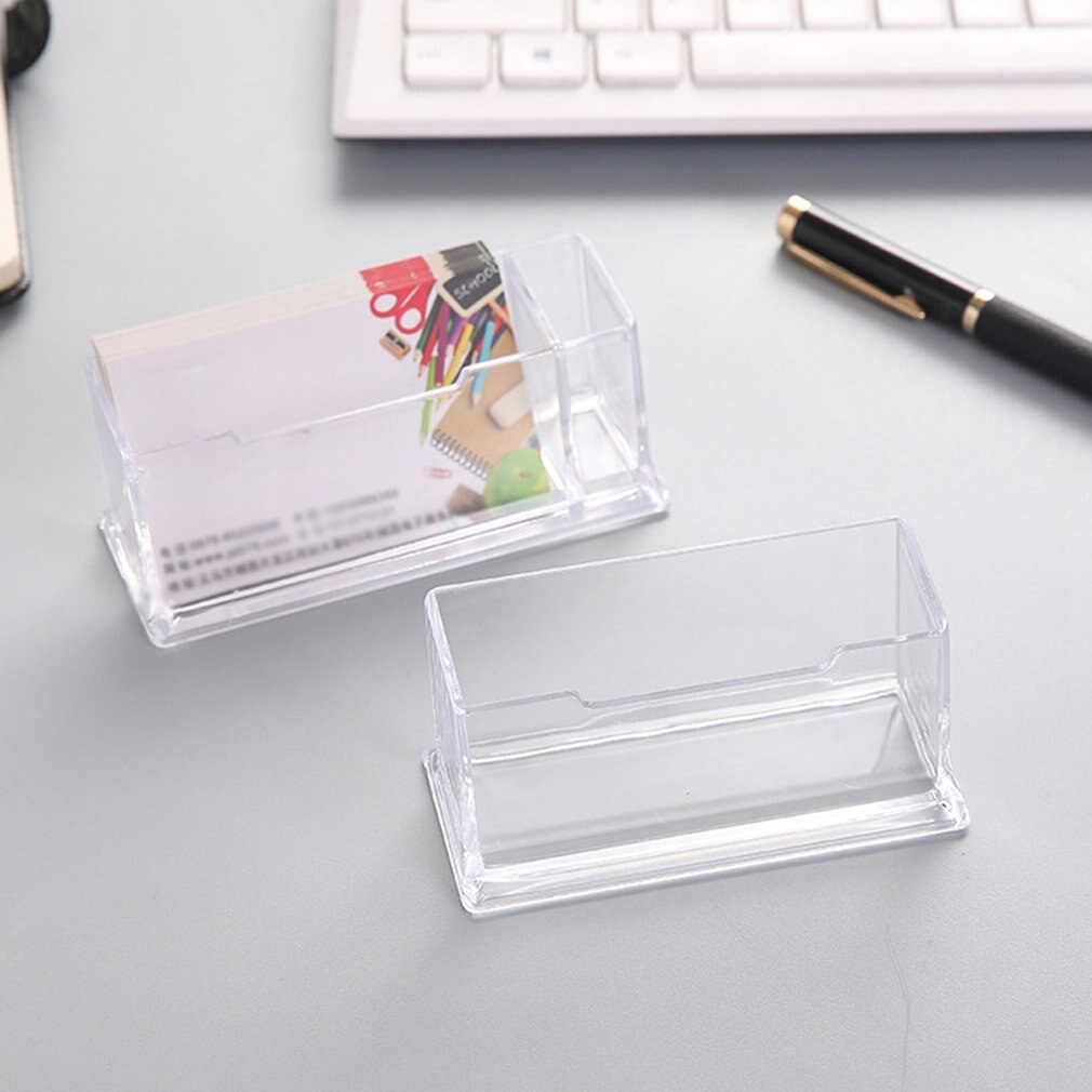 Business Card Holder Display Stand Desk Desktop Countertop Business Card Holder Desk Shelf Box With Pen Holder
