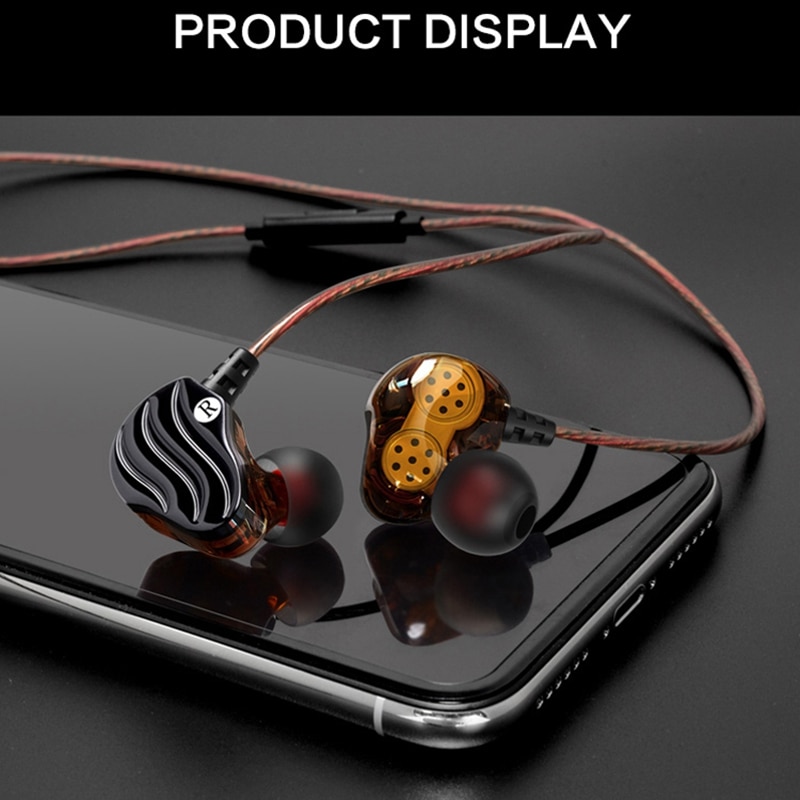 Qkz KD4 In-Oor Subwoofer Hoofdtelefoon Mobiele Telefoon Muziek MP3 Dual Unit Subwoofer Hoofdtelefoon