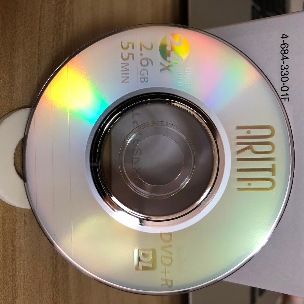 Mini disque DVD + R DL vierge de 8 cm, 2.6 go, simple face, Grade A,