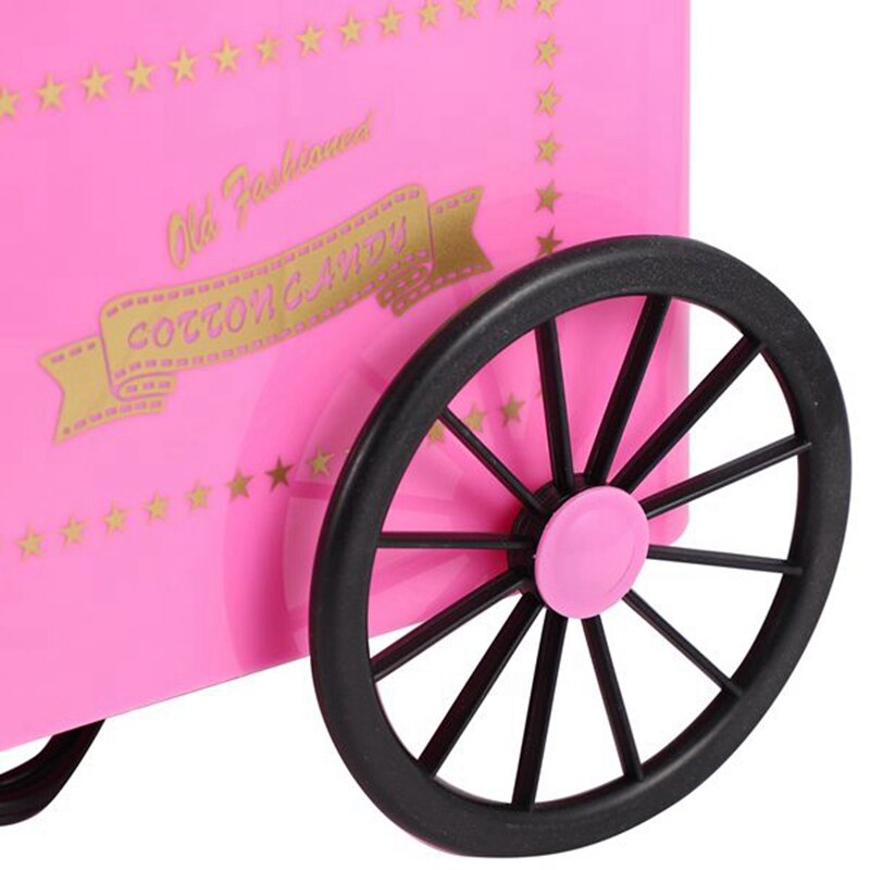Vintage hårt fri bänkskivmaskin, innehåller 2 återanvändbara kottar och sockerskopa - rosa us plug