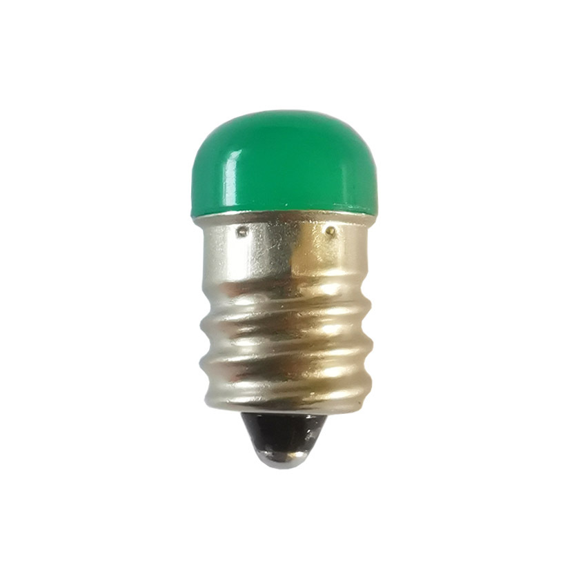 Bombilla Mini bombilla Led E12 5V 12v 24v 110v 220v 1W foco rojo vela verde luz 12 24 voltios decoración lámpara del hogar rojo amarillo: green / 1 W