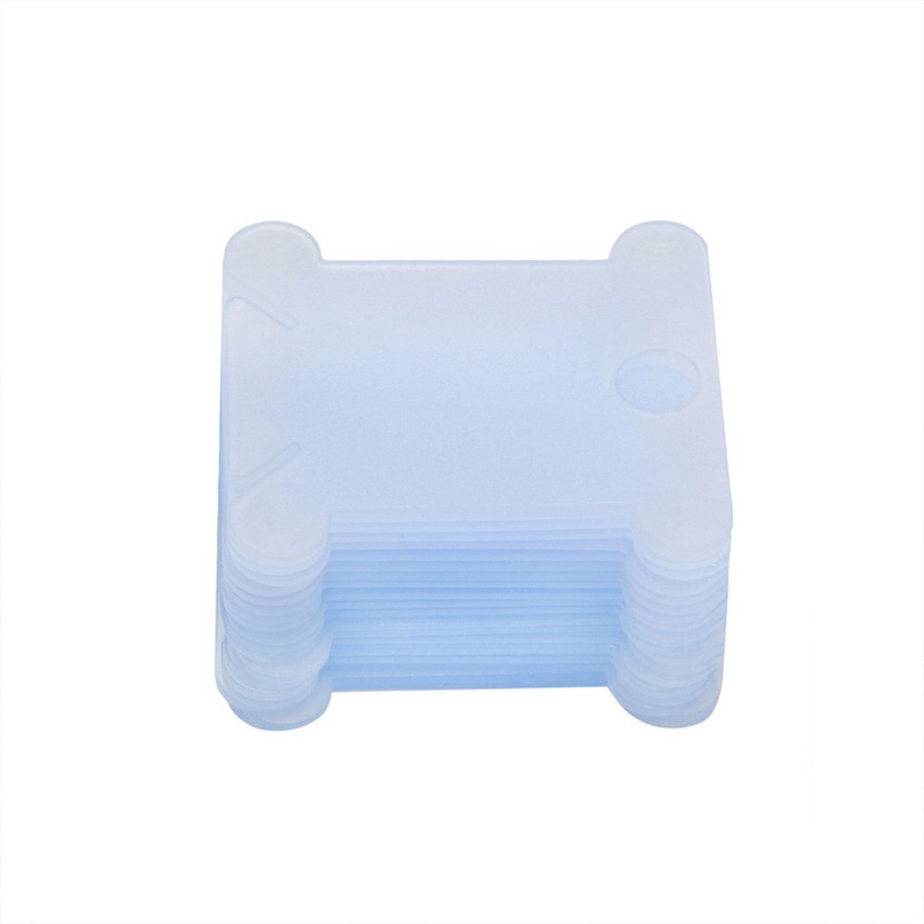 120PCS Embroidery Thread Holder Floss Craft Bobbin Cross Stitch Storage Holder Plastic Sewing Thread Board Card Thread Organizer: blue / 120PCS