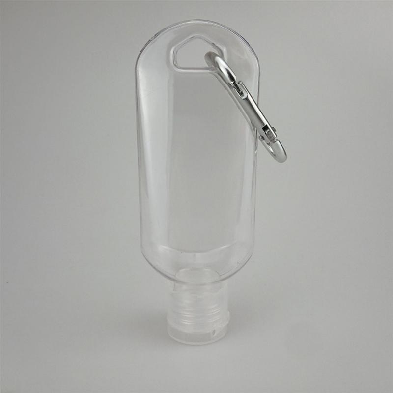 50ml gjenfyllbare flasker med krok hånddesinfeksjonsbeholdere reiseflasker alkoholbeholdere (krok med tilfeldig mønster)