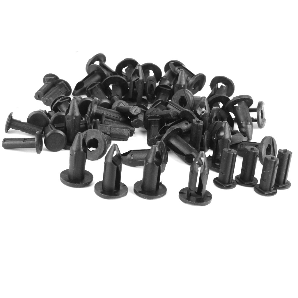 30x Plastic Retainers Fasteners Clip For Mercedes W124 R129 W140 W202 Black