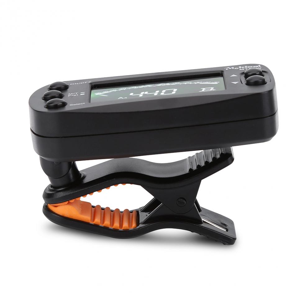 2 in 1 Stringed Instrument Guitar Tuner Metronome Portable Clip-on LCD Digital Tuner Ukulele Stringed Instruments Accessories