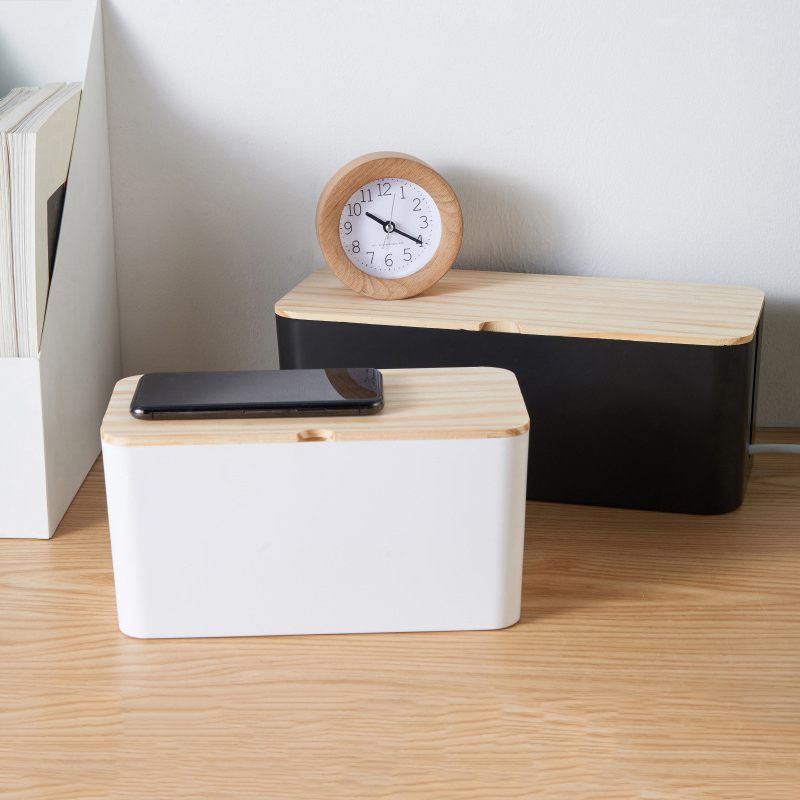 Pojemnik z drutu z tworzywa sztucznego pojemnik robić chowania kabli skrzynka przyłączowa schowek na kable potrzeby domowe Dom dekoracje Organizer