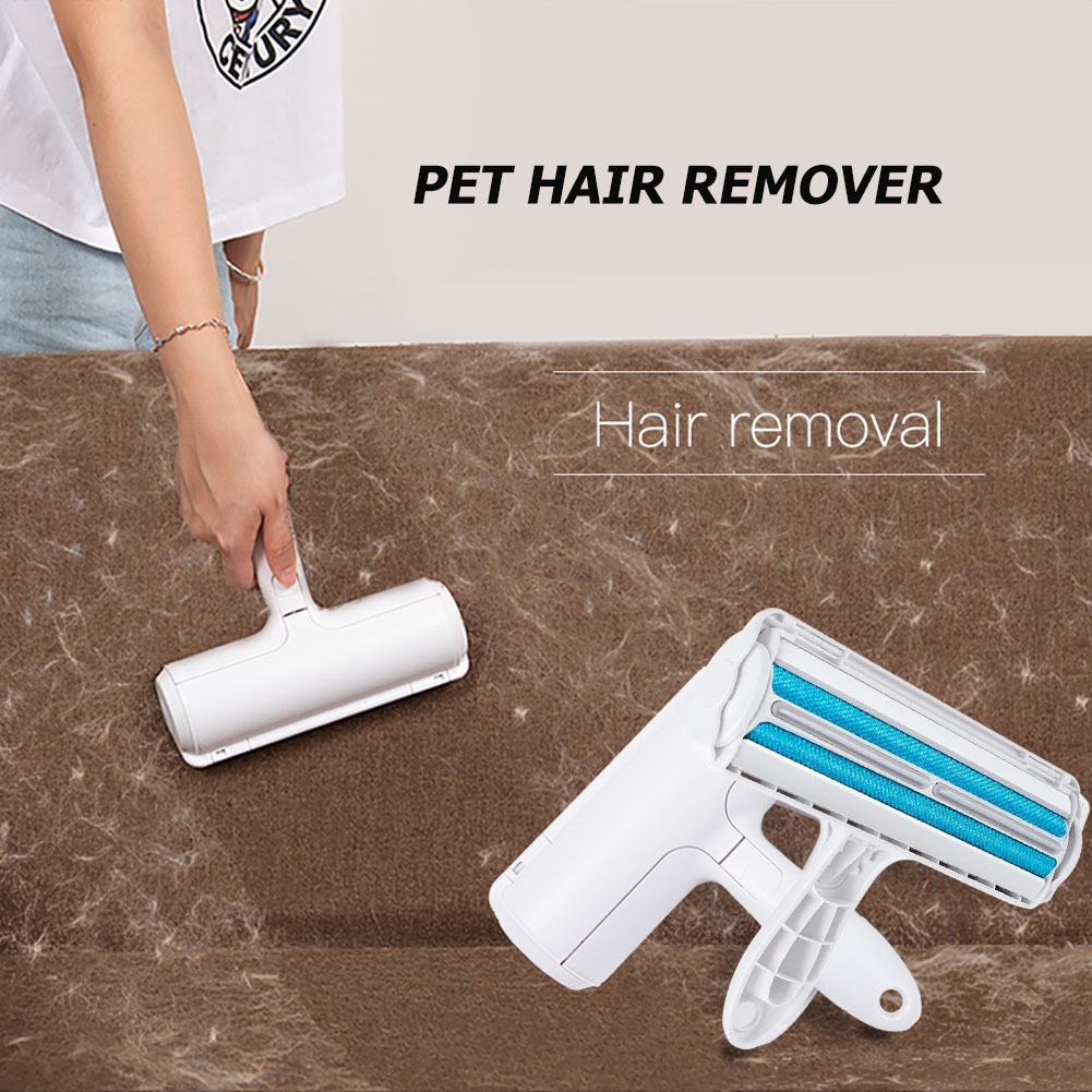 2-Way Pet Hair Roller Dog Cat Fur Hair Cleaning Animal Hair Cleaner Cat Accessories Lint Remover Brush for Furniture