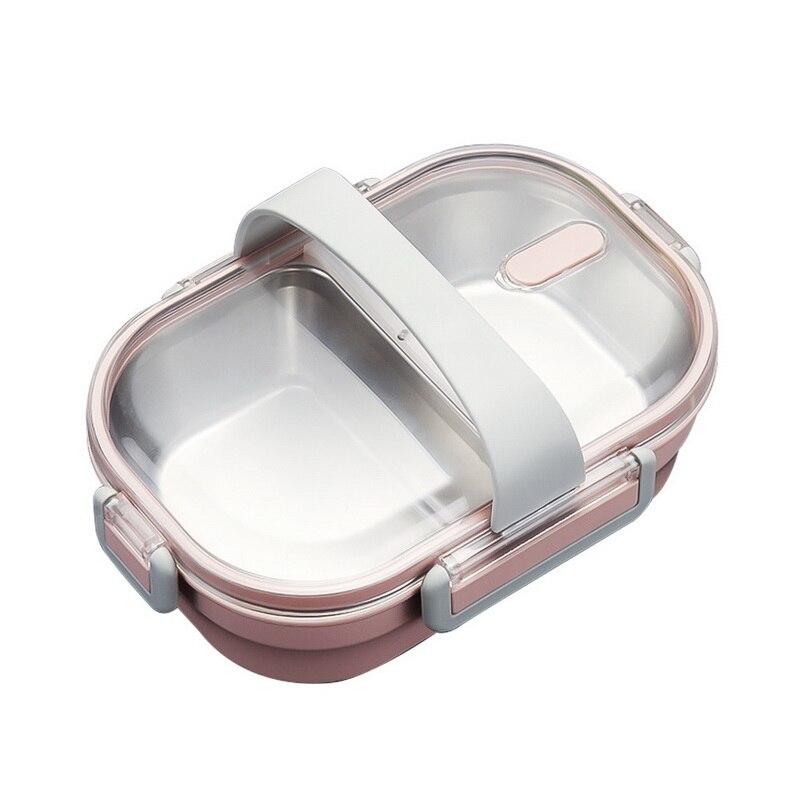 Japanese Portable Lunch Box Containers With Compartments For Kids School 304 Stainless Steel Bento Box Leak-proof Food Container