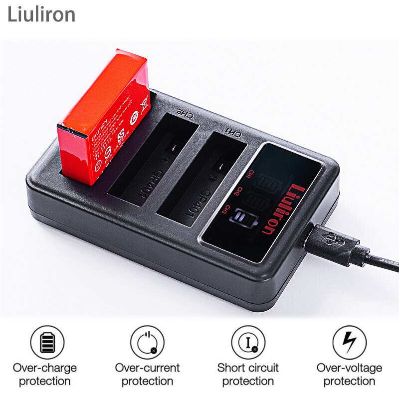 Batería de AHDBT-401 de 1680mAh para Gopro Hero 4, cargador de 3 lotes para Go Pro Hero 4, batería AHDBT 401, accesorios de cámara, 4 Uds.