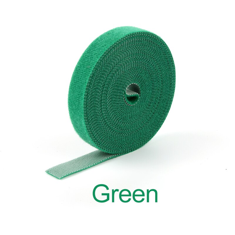 5M Freies Cut Nylon Mehrweg Kabelbinder Lagerung Kabel Computer Daten Kabel Power Kabelbinder Klett Verschluss Management Protector: 14.5mmx5m / Green
