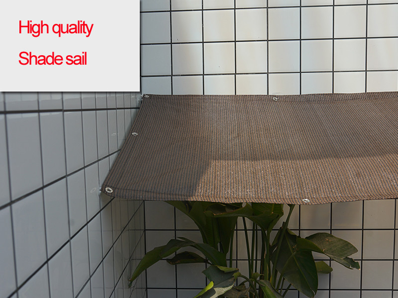 6 Naalden Dikke Koffie Kleur Tuin Zonnezeil Balkon Binnenplaats Zon Onderdak Netto Autodak Cover Luifel