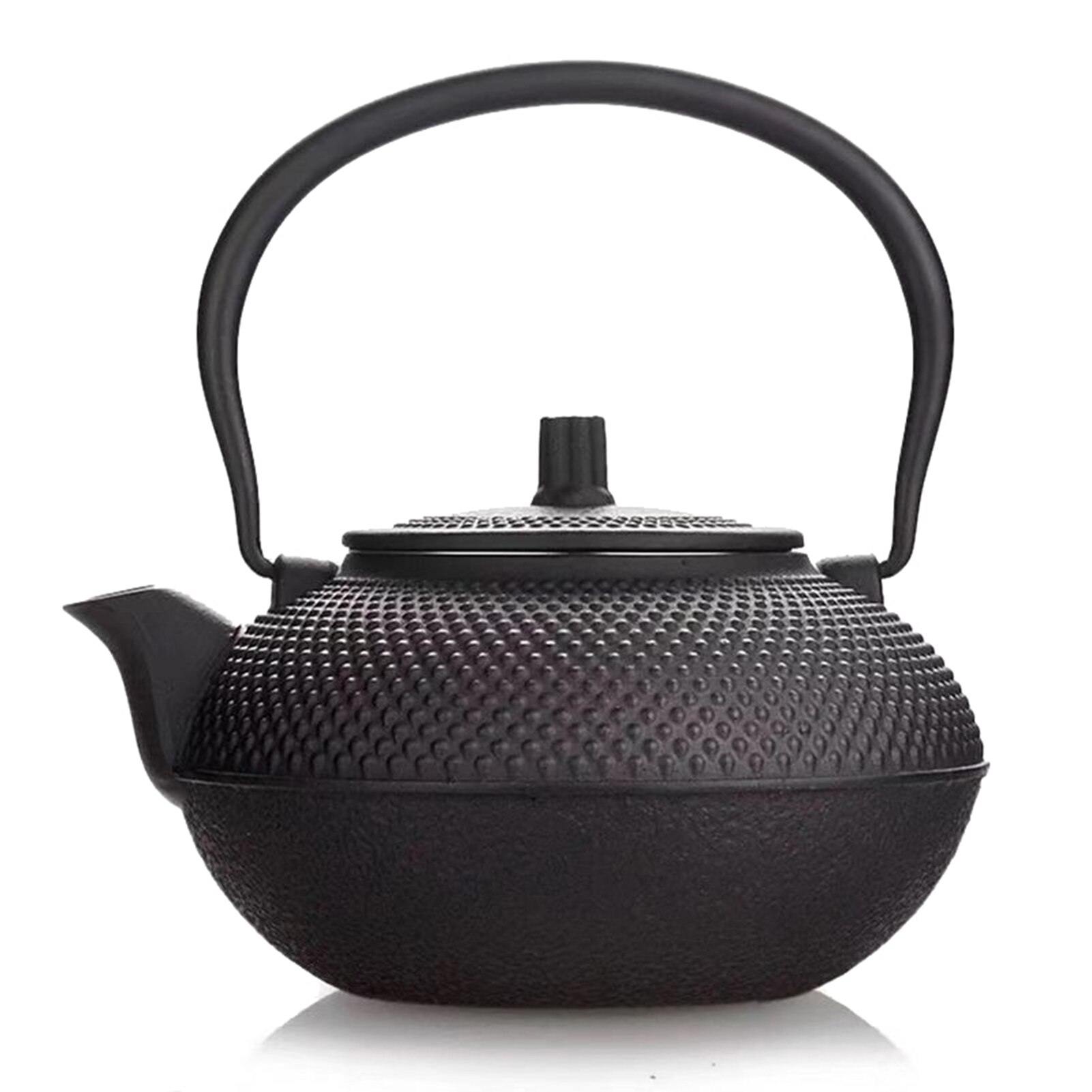 Olla de té de hierro con Infusor de acero inoxidable, pava de hierro fundido para hervir agua, utensilios para el té
