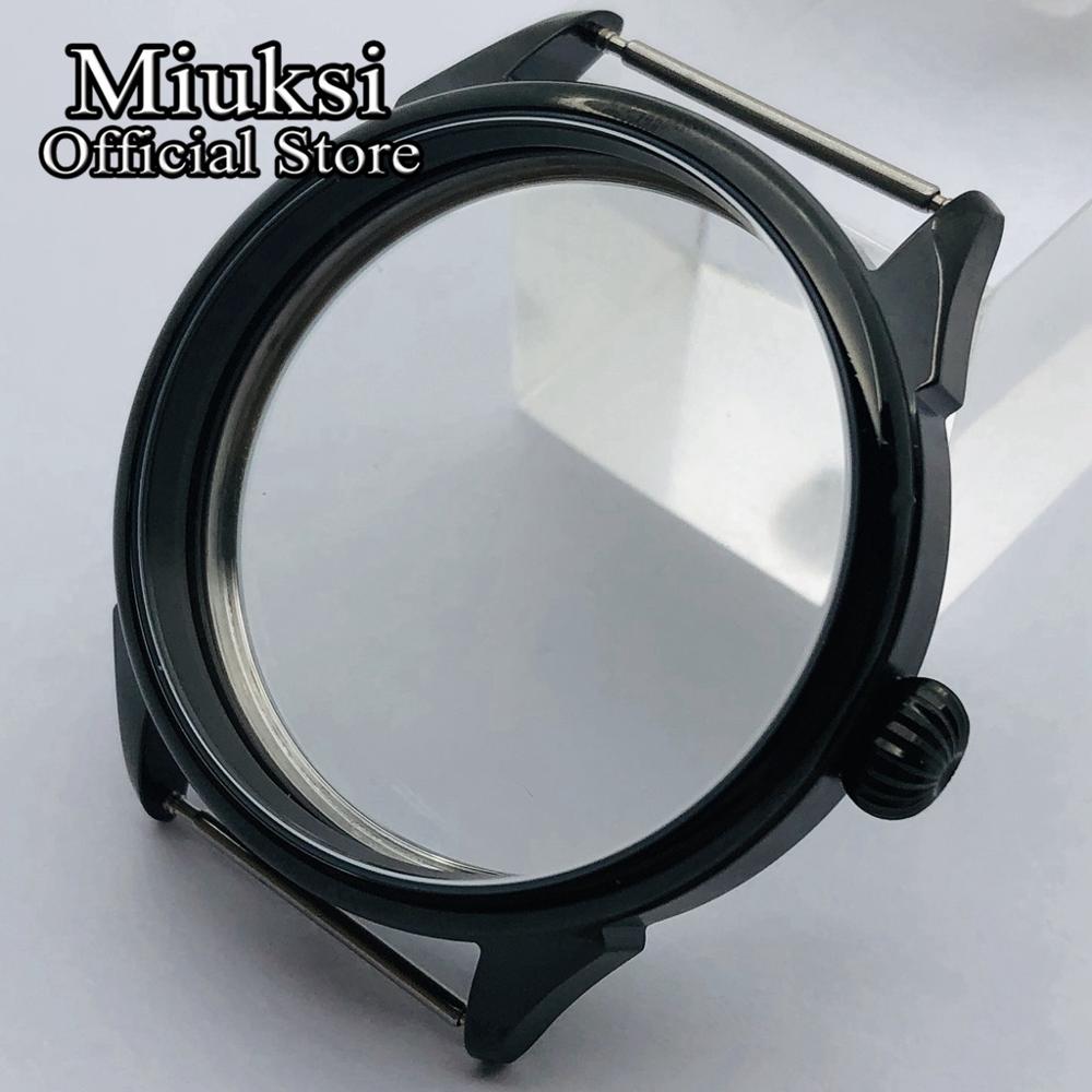 Miuksi 42Mm Black Pvd Case Fit Eta 6497 6498 Meeuw ST3600 ST3620 ST36 Serie Beweging