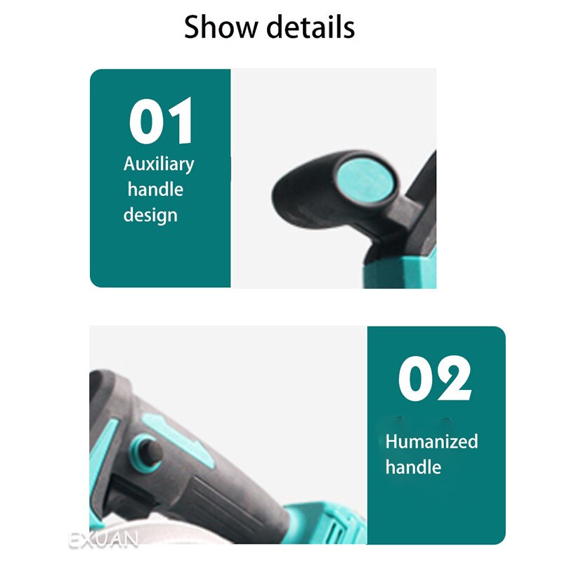 Brushless lithium battery portable electric circular saw woodworking special multifunctional 5-inch cutting machine