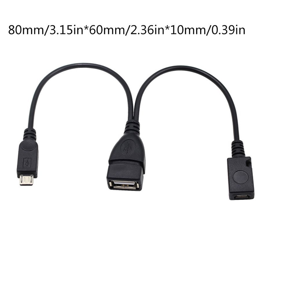 2 PCS Usb Port Terminal Adapter Otg Cable For Fire Tv 3 Or 2nd Gen Fire Stick