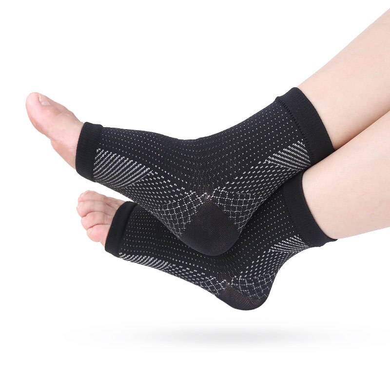 Chaussettes de Compression de fasciite plantaire pour femmes et hommes, 2 paires, manchon de cheville, fournit un soutien de la voûte plantaire, soulagement de la douleur au talon