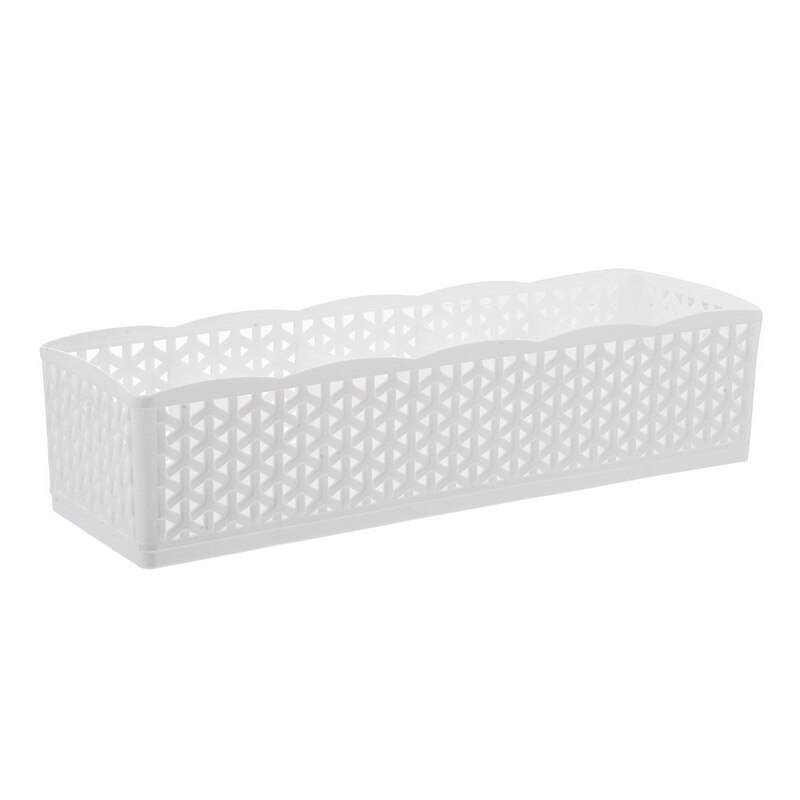 Opbergdoos 5 Grids multifunctionele Opslag Mand Garderobe Voor Stropdas Bra Sokken Ondergoed Plastic Container Makeup Organizer: White