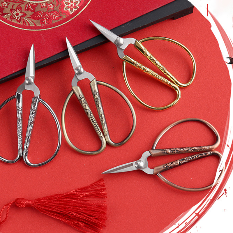 Mini rostfria sysaxar retro skräddartråd broderi tyg handarbete sax hushållssömnadstillbehör
