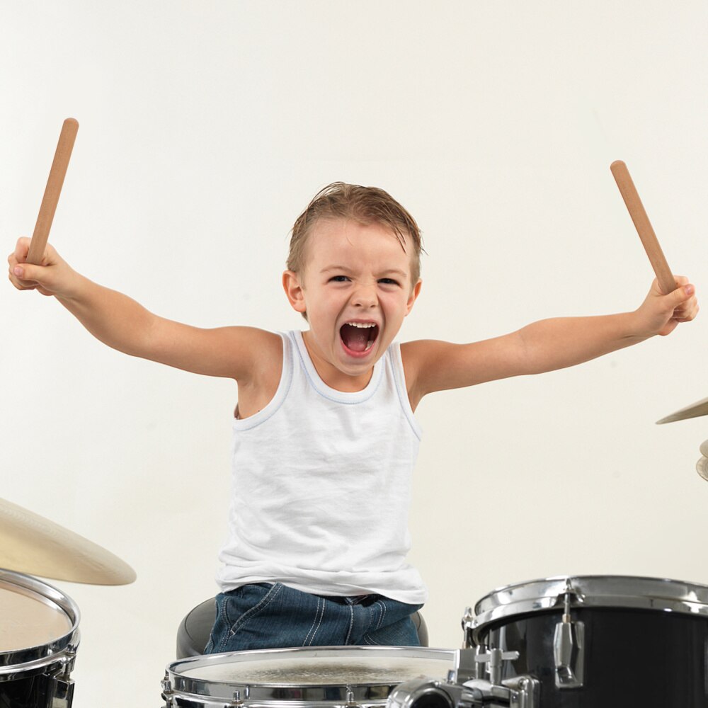 2 Pairs Wooden Rhythm Sticks Musical Percussion Instrument Accessories