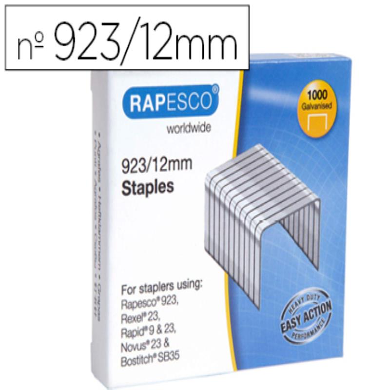 Grapas rapesco galvanizada 923/12 caja de 1000 uni... – Grandado