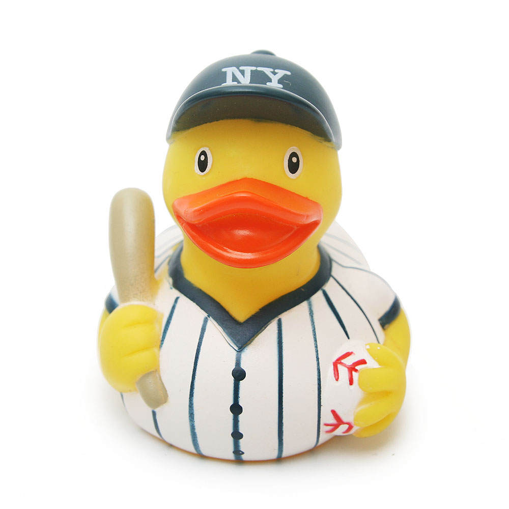 ESALINK 8-10Cm pływająca kaczka policja Baseball strażacy gumowa Ducky zabawka do kąpieli dziecko poznawcze zabawki kąpielowe zabawki edukacyjne