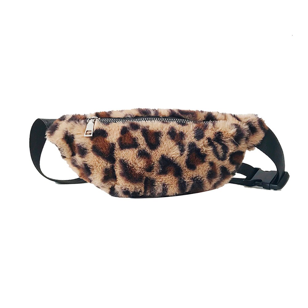 Damen Taille Pack Bauch Taschen Geldbörse neue Frau Breite Schulter Gurt Brust Tasche Umhängetasche Leopard Drucken Taschen Gürtel Taschen NEUE: Coffee 