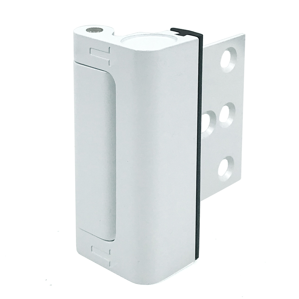 Home Security Door Lock Aluminum Alloy Anti-theft Door Lock Childproof Door Reinforcement Lock with 3 Inch Stop: WHITE