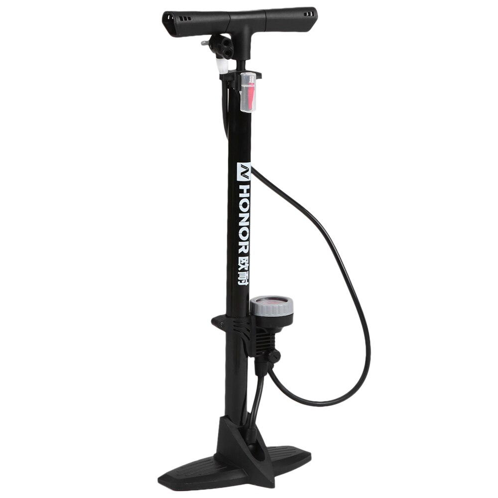 thumbnail image 2 of ATB Bicycle Floor Pump With Foot Operation - 60 PSI, Metal Hand/Foot Pump, Orange 2 of 5