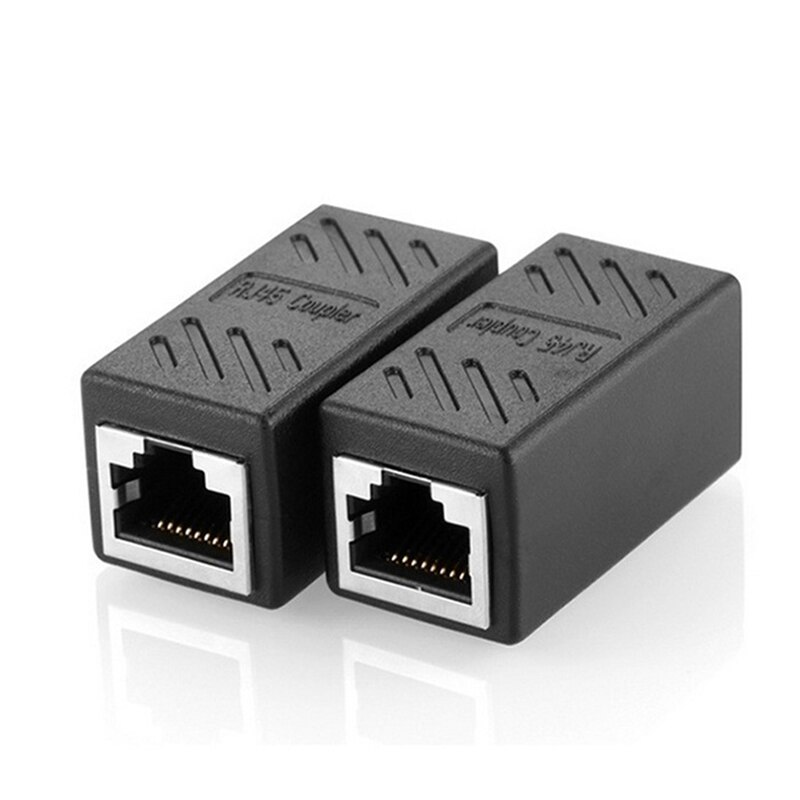 1pc rj45 kobler ethernet kabel kobling lan kontakt inline katt 7/ katt 6/ katt 5e ethernet kabel forlenger adapter hun til hunn