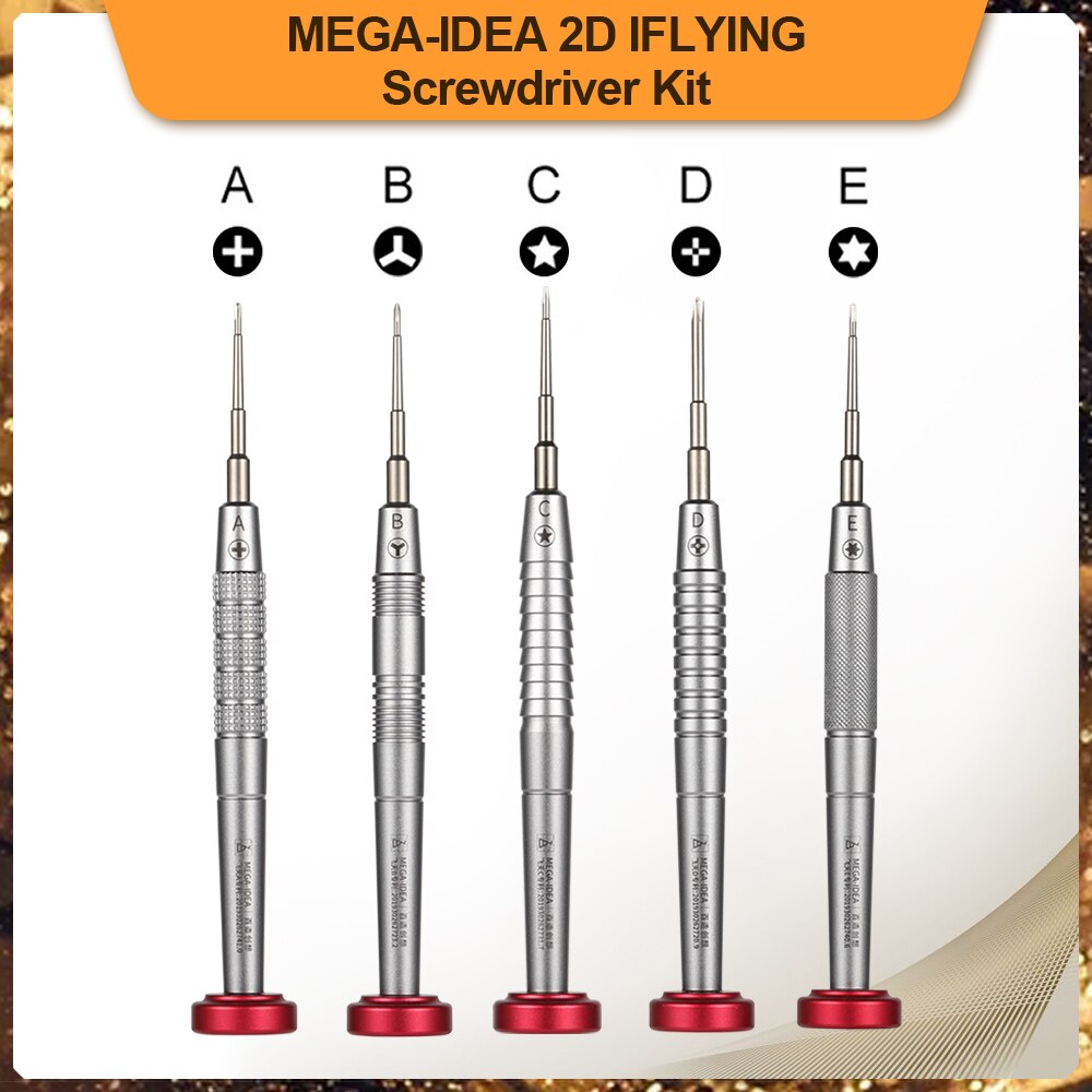 QIANLI MEGA-IDEA 2D Precise Bolt driver For iPhone Android Mobile Phone Repair Disassemble IFLYING Screwdriver Repair Tool Kit