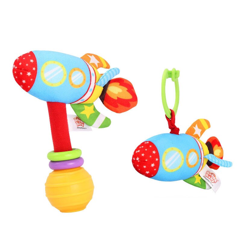 Nette Vlies Pädagogisches Spielzeug Baby, Kleinkind Spielzeug dehnen Vibration ziehen Ring Plüsch Rassel Hand Schütteln Glocke Bett Glocke Spielzeug Weichen