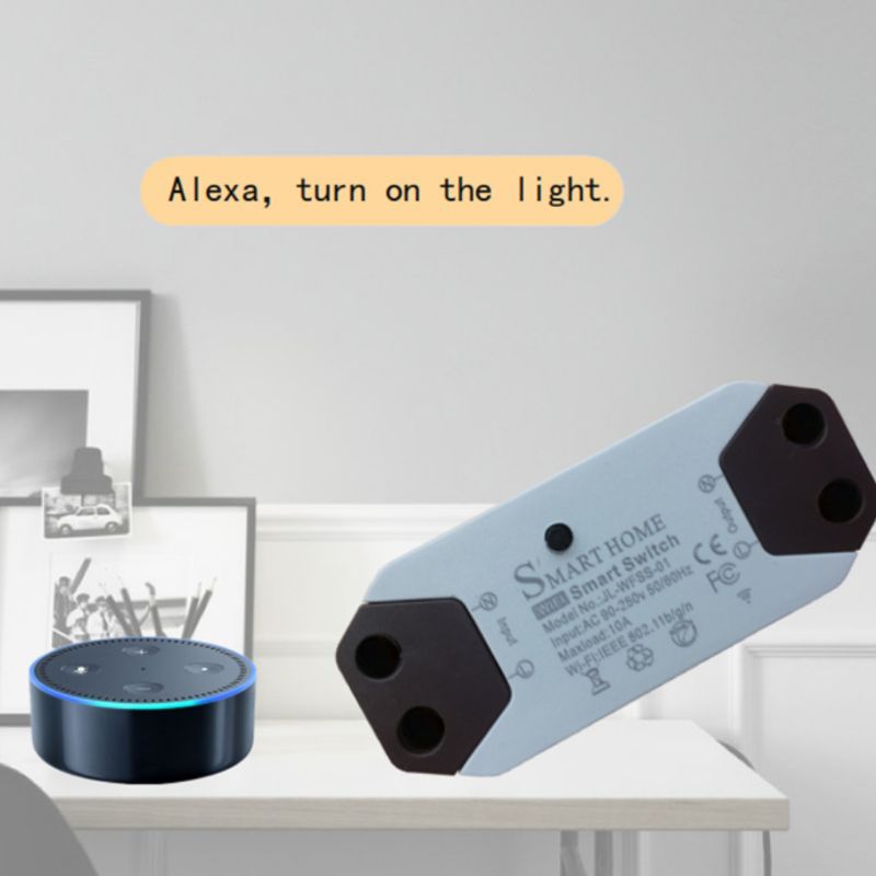 WiFi Smart Light Switch Breaker APP Remote Control Family Sharing Timer Setting Intelligent Speaker Voice Control