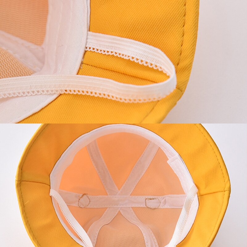 2022 Baby Bucket Hat Summer Leisure Sun Cap Animal Embroidery Boys Girls Fisherman Hats Kids Wide Brim Panama Caps