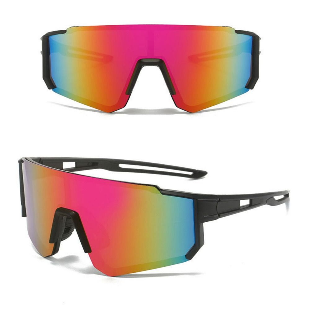 Uv400 cykelsolglasögon personliga hd-linser vintage uv-resistenta cykelglas överdimensionerade vindtäta utomhussportglasögon motocross