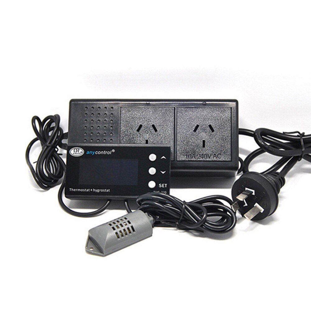 KT4000 Digitale Thermostat Aquarium Thermostat Haustier zeitliche Koordinierung Buchse Temperatur Regler Wasserdicht 2 Bühne Heizung Kühlung Modus: UK Stecker