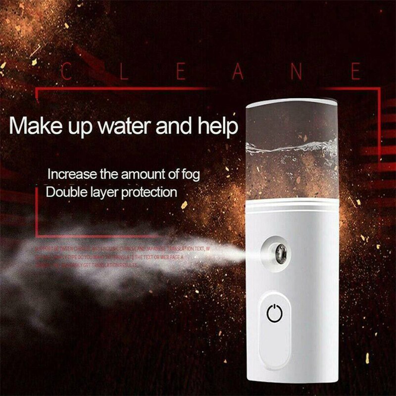 30Ml Usb Handheld Draagbare Nano Spuiten Moisturizer Facial Spuiten Hydraterende Luchtbevochtiger Artefact Draagbare Stoom Gezicht Spray Apparaat