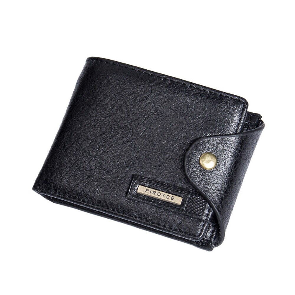 Carteira dos homens de luxo De Couro Dos Homens ID Titular do Cartão Carteira Zip Bolsa Carteira Bolsa Clutch кошелек женский: Black