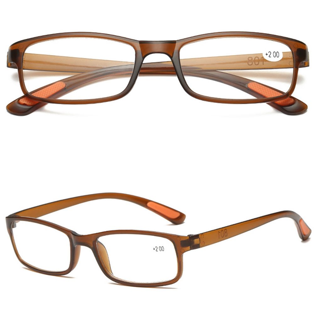 2pc ultraleichte lesebrillen für damen, herren und senioren, flexible lesebrillen mit vergrößerung, sehhilfe  +1.00 ~ +4.00 dioptrien