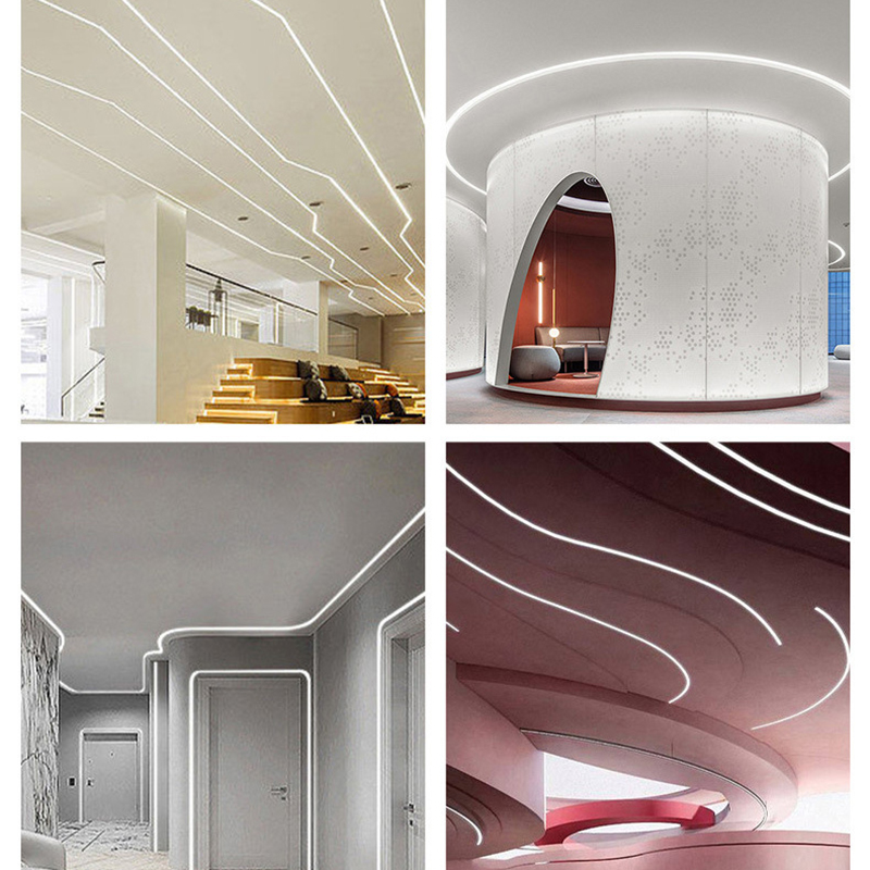 LED flexibel Neon- Seil Rohr Silikon Diffusor Kanal Einbau draussen Wasserdicht IP67 Band linear Streifen Licht WS2811 WS2812B