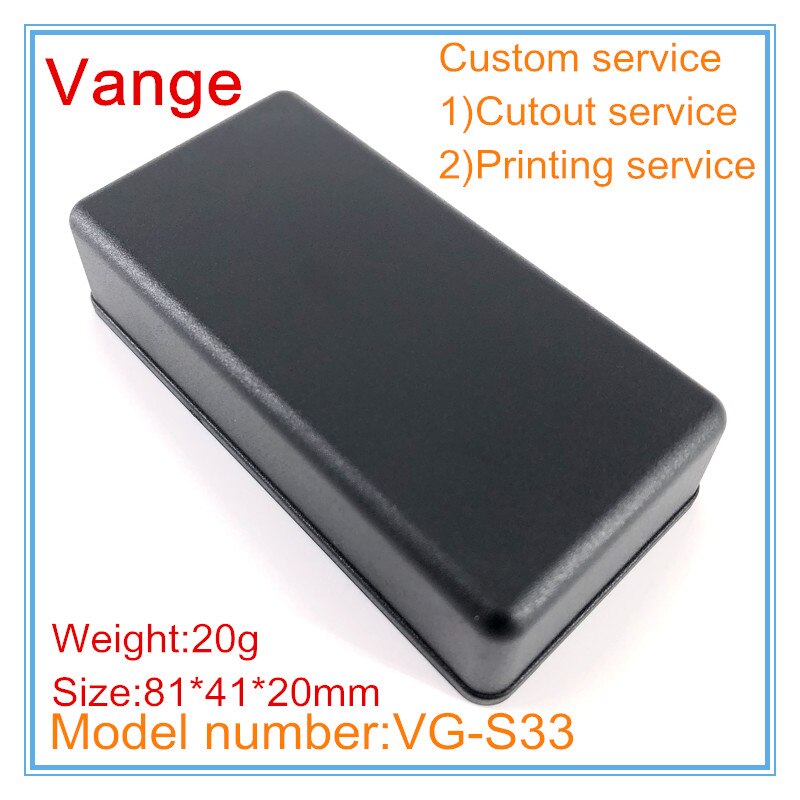 2pcs/lot PCB enclosure case 81*41*20mm ABS plastic enclosure box diy